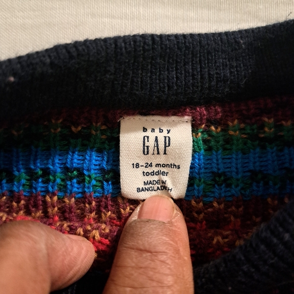 Baby Gap Toddler Sweater 18-24 Months Fair Isle Knit Long Sleeve - Picture 6 of 7